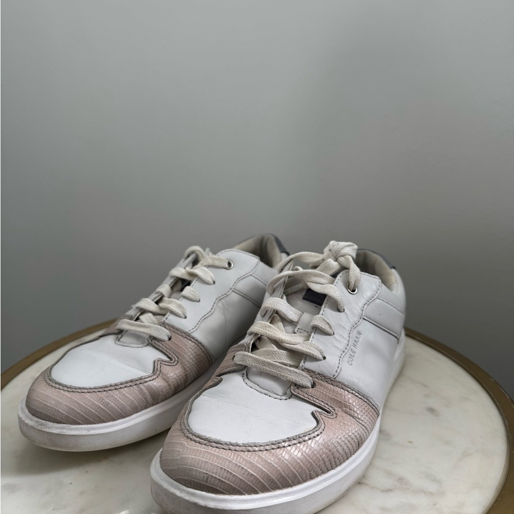 Cole Haan White and Pink Sneakers